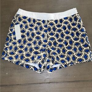 Endless Rose Blue and White Patterned Shorts New with tag